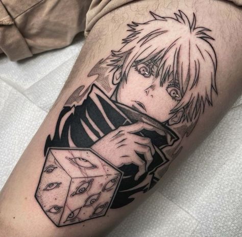 Prison Realm Tattoo, Saturo Gojo Tattoo Ideas, Gojo Satoru Prison Realm, Anime Tattoo Jujutsu Kaisen, Prison Realm Jujutsu Kaisen, Gojo Tattoo Ideas, Gojo Satoru Tattoo Ideas, Gojo Tattoo Designs, Gojo Satoru Tattoo