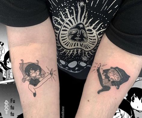 Bungou Stray Dogs Tattoo, Dazai Tattoo, Bungo Stray Dogs Tattoo, Bsd Tattoo, Old Soukoku, Matching Tattoo Ideas, Dogs Tattoo, Shin Soukoku, Bungou Stray Dogs Characters