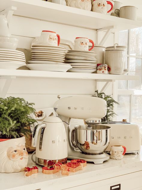 Holiday Gift Guide For The Kitchen Lover - Liz Marie Blog Decorating Ideas For Kitchen, Winter Kitchen Decor, Vintage Decorating Ideas, French Style Chairs, Smeg Appliances, Kitchen 2024, Christmas Delights, Liz Marie, Vintage Decorating