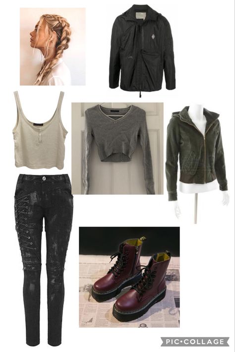 Tlou Inspired Outfits, The 100 Clothes, The Last Of Us Outfits, Zombie Apocalypse Aesthetic Clothes, Transformers Inspired Outfits, The 100 Outfits Inspiration, Aesthetic Zombie Apocalypse Outfit, Outfits Apocalipsis Zombie, The 100 Outfits