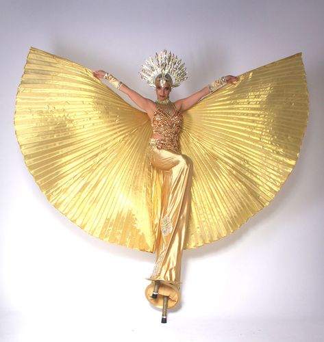 Sun King Costume, Goddess Of The Sun Costume, Sun Goddess Costume Dresses, Sun Costume Women, Concert Bodysuit, Sun Goddess Costume, Sun Costume, Stilt Costume, Moon Costume