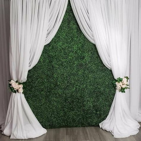 Simple Background Wedding Decor, Ivy Backdrop, Engagement Background, Entry Decoration, Selfie Point, Tulle Backdrop, Grass Backdrops, Beauty Room Salon, Elegant Backdrop