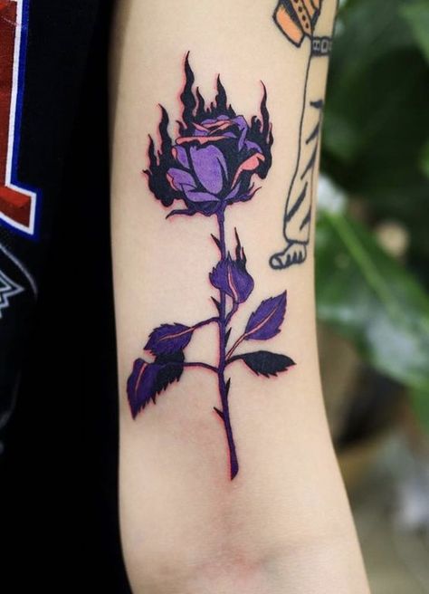 Purple Tattoos, Vision Bored, Tato Henna, Muster Tattoos, Creepy Tattoos, Tatuaje A Color, Tattoo Style Drawings, Hand Tattoos For Guys, Simplistic Tattoos