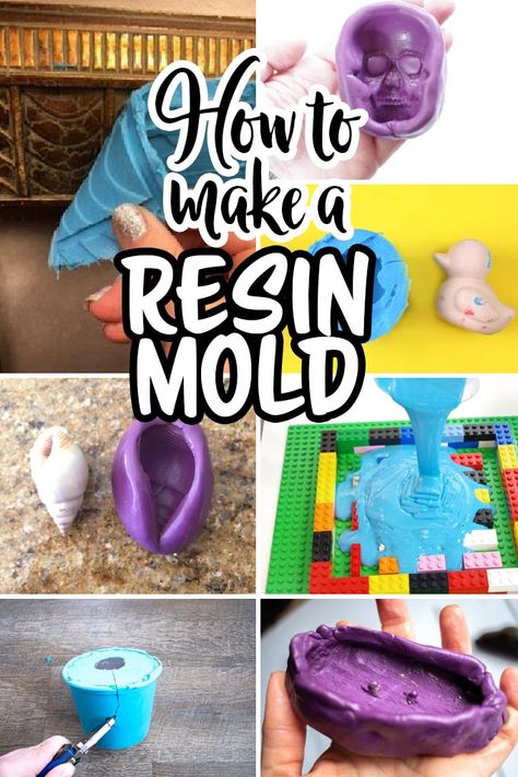 If you've ever wondered how to make a resin mold, this list of different types of DIY resin molds will help you find the best one for your next project. Where To Buy Resin Molds, Resin Fishing Lures, Make Your Own Resin Mold, Different Types Of Resin, Resin Stool Top, Easy Resin Projects For Beginners, Epoxy Molds Diy, Resin Color Ideas, Epoxy Resin Crafts Molds