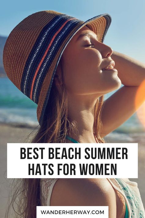 Beach Sun Hats For Women, Round Face Hats For Women, Beach Hats For Women 2022, Summer Beach Hats For Women, Summer Hats For Women 2023, Cruise Hats Ideas, Women Hats Fashion Summer, Cute Beach Hats For Women, Beach Hat For Short Hair