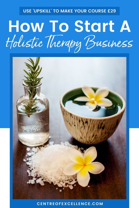 USE 'UPSKILL' TO MAKE YOUR COURSE £29 - Are you well versed in holistic health and natural remedies? Do you want to take this passion further by starting your own business? Dive into holistic business ideas and develop a holistic business plan through this online course. Click here to start your course today! Types Of Holistic Therapy | Holistic Therapy Courses Holistic Business Ideas, Holistic Wellness Center Design, Wellness Lounge, Wilderness Therapy, Wellness Center Design, Holistic Shop, Holistic Spa, Forest Therapy, Holistic Business