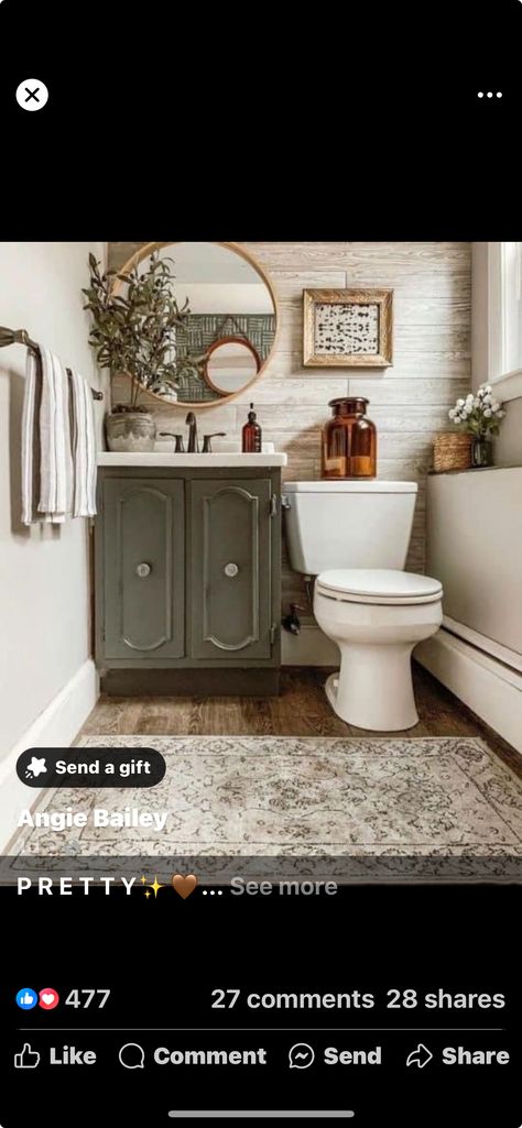 Bathroom Update Ideas, Farmhouse Kids Bathroom, Black Faucets, Neutral Bathroom, Bathroom Storage Solutions, Beige Bathroom, Brown Floors, Bathroom Design Inspiration, Bathroom Color