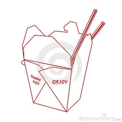 Takeout Box Drawing, Takeout Box Tattoo, Box Tattoo, Chinese Takeout Box, Box Drawing, Chinese Takeout, Makeup Face Charts, Face Chart, Cafe Style