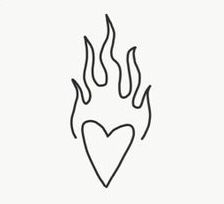 Heart Of Fire Tattoo, Matching Heart Flame Tattoos, Heart On Fire Tattoo Simple, Small Fire Heart Tattoo, Flaming Heart Tattoo Simple, Heart With Flames Tattoo, Make Tattoos, Heart Fire, Cute Little Tattoos