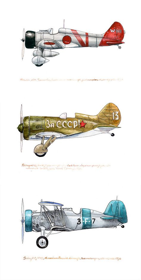 Polikarpov 1-16, vintage soviet aviation watercolor print, 8x10". $20.00, via Etsy. Aircraft Painting, Airplane Art, Aircraft Art, Vintage Airplanes, Wwii Aircraft, Ww2 Aircraft, Ear Hair, Vintage Aircraft, Aviation Art