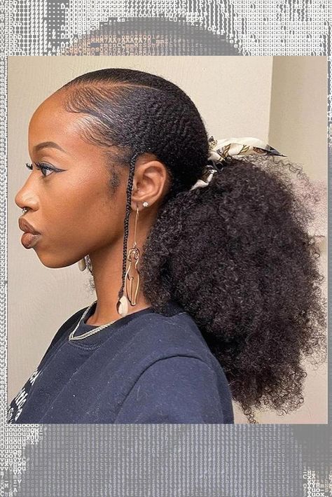 Natural Hair Ponytail Styles, Natural Hair Ponytail, Medium Natural Hair Styles, Healthy Curls, Cabello Afro Natural, 4c Natural Hair, Pelo Afro, Hair Ponytail, Natural Hair Styles Easy