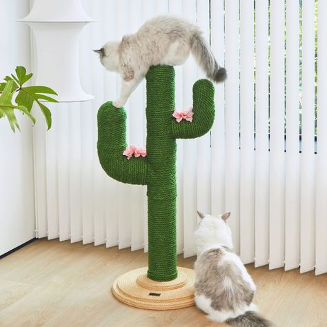 VETRESKA Cat Scratching Post for Indoor Cats - 41.3 Inches Cactus Cat Scratch Posts, Extra Large Sisal Cat Scratcher Heavy Duty Cat Scratch Tree for Cats Kitten in All Life Stages : Amazon.ca: Pet Supplies Homemade Cat Scratcher Diy, Diy Cat Scratcher, Cactus Cat, Cat Hotel, Homemade Cat, Small Animal Supplies, Cat Scratch, Indoor Cats, Cat Scratching Post