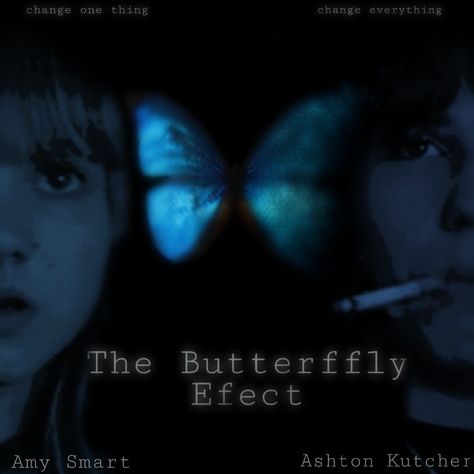 Pôster , edit Butterfly Effect Film, The Butterfly Effect Movie, The Butterfly Effect 2004, The Butterfly Effect, Movie Memes, Butterfly Effect, Film Posters, The Butterfly, Aesthetic Movies