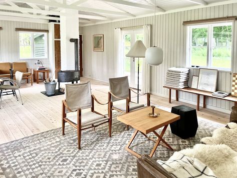 Danish Summer House Interior, Danish Cabin Interior, Danish Cabin, Summer House Interior, Danish Summer House, Danish Summer, Summer House Interiors, Summer Cabin, Cabin Inspiration