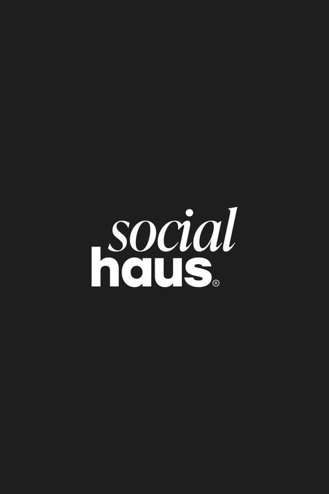 Social Haus | Marketing & Social Media Management Agency | Brand Identity & Logo Design Agency Brand Identity, Sans Serif Logo, Bold Logo Design, Serif Logo, Identity Logo Design, Brand Identity Logo, Instagram Font, Trendy Logos, Create Logo