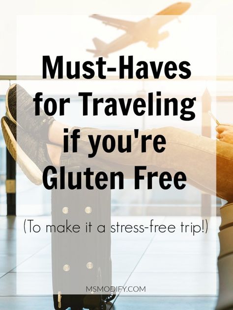 My Travel Must-Haves | MsModify Must Haves For Traveling, Healthy And Fitness, Basil Health Benefits, Gluten Free Travel, Gluten Free Restaurants, Travel Snacks, Gluten Free Living, Improve Mental Health, Free Tips