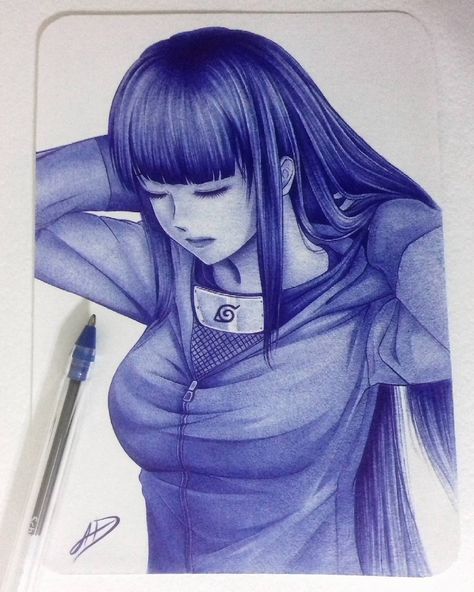 Finished #hinata 🌼☀ . Ref. was used . . . . . . . . . #hinatahyuga #naruto #narutoshippuden #ballpoint #penart #pendrawing #pensketch… Anime Pen Art, Hinata Sketch, Anime Drawing Books, Comic Drawing, Dress Design Sketches, Pen Sketch, Doodle Art Designs, Hinata Hyuga, Anime Character Drawing