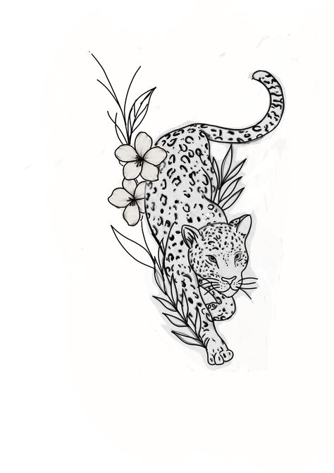 Jaguar Tattoo, Matching Best Friend Tattoos, Leopard Tattoos, Tattoos To Cover Scars, Hip Thigh Tattoos, Cute Hand Tattoos, Mommy Tattoos, Small Pretty Tattoos, Writing Tattoos