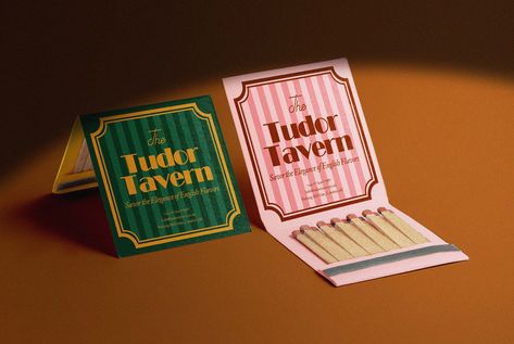 Matchbox Design, Restaurant Identity, Cafe Shop Design, Corporate Logo, The Tudor, English Style, Design Typography, Cafe Design, Corporate Identity