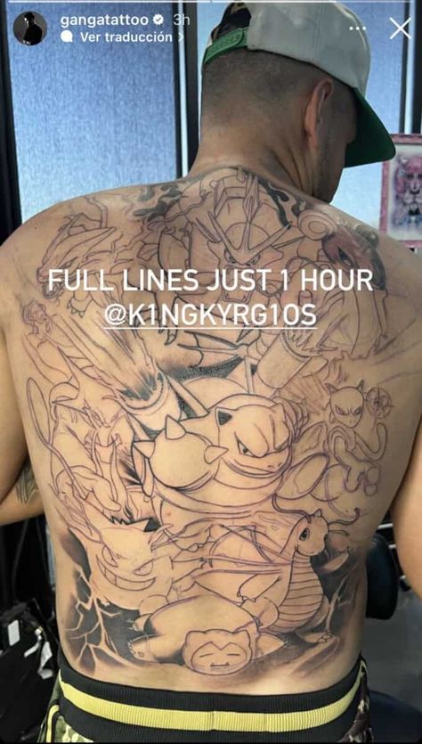 Nick Kyrgios' Bold Tribute: Tennis Maverick Gets Enormous Pokémon Tattoo Tattoo Nick, Nick Kyrgios, Greek City, Full Back Tattoos, Pokémon Characters, Pokemon Tattoo, With Tattoo, Tattoo Trends, Pokemon Characters