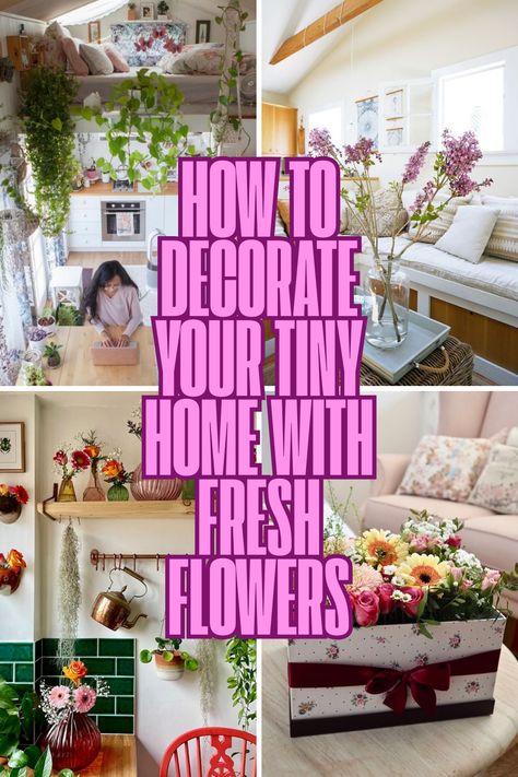 Transform your tiny home into a cozy, vibrant retreat with fresh flowers! Discover creative ways to decorate, from vertical displays and petite blooms to seasonal arrangements and fragrant accents. These tips will help you maximize charm and style, no matter the size of your space. Ready to bring nature indoors? Click to explore these stunning floral decor ideas! Floral Decor Ideas, Tiny Home Decor, Bring Nature Indoors, Dish Garden, Cozy Living Spaces, Tiny House Interior, Flower Ideas, Fresh Flower, Fragrant Flowers