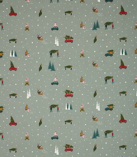 Sophie Allport Home for Christmas Fabric / Grey | Just Fabrics Sophie Allport, Grey Home, Home For Christmas, Contemporary Fabric, Christmas Crafts Decorations, Made To Measure Curtains, Curtains For Sale, Christmas Fabric, Roller Blinds