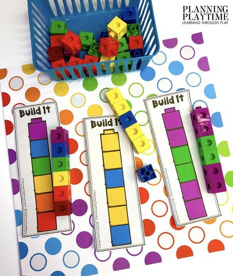 Preschool Morning Tubes, Morning Bin Activities, Preschool Sped Activities, Pre K Manipulative Activities, Connecting Cubes Activities, Table Time Activities For Preschoolers, Easy Table Activities For Preschool, Pre K Table Activities, Busy Box Activities