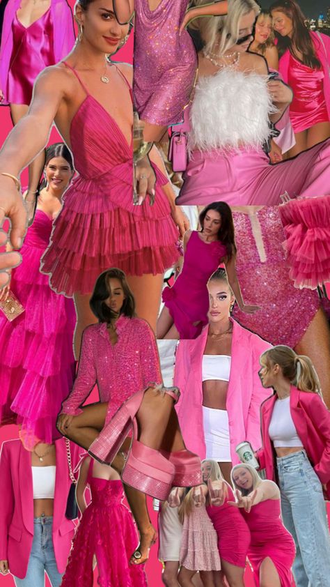 The perfect pink party hen do inspo! Hen Do Outfits, Hen Party Dress, Hen Party Outfits, Pink Party, Hen Do, Perfect Pink, Pink Parties, Hen Party, Shopping Hacks