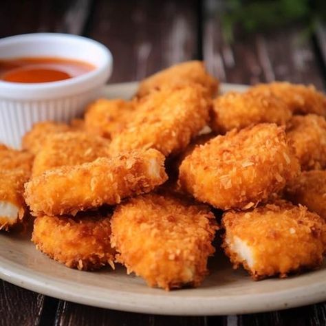 Cheese Chicken Nuggets - Life with Susan Cheese Nuggets, Italian Drunken Noodles, Creamy Ranch Dressing, Drunken Noodles, Pork Chop Dinner, Cheese Chicken, Cooking Thermometer, Gooey Cheese, Chicken Main Dishes