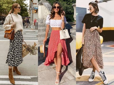 Cómo llevar correctamente una falda midi sin fracasar en el intento Outfits Con Faldas Midi, Faldas Midi Outfits, Polyvore Summer, Midi Outfits, Outfit 2023, Chic Winter Outfits, 2016 Trends, Summer Wear, High Low Dress