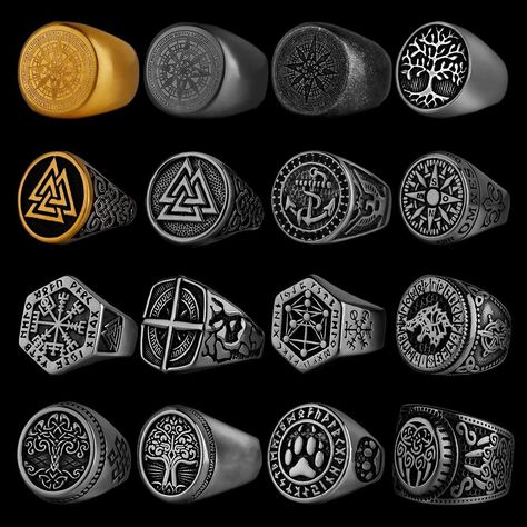 Nordic Viking Stainless Steel Ring Anchor Compass Tree of Life Rune Amulet Wolf Men Women Finger Jewelry Biker Party Club Gift 6.99 and FREE Shipping Tag a friend who would love this! Active link in BIO #hashtag13 #hashtag14 #hashtag15 #hashtag16 #hashtag17 #hashtag18 Vikings Halloween, Fish Hook Bracelet, Fish Hook Necklace, Nordic Vikings, Shark Earrings, Nautical Pillows, Compass Bracelet, Mermaid Ring, Bracelet Viking