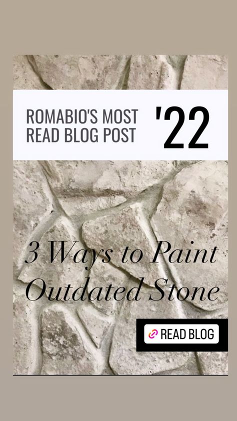 Stone accents can be amazing architectural focal points, but when they’re dark, outdated, or an awful yellow color from the 1970s, the look can be an eyesore. It may feel daunting or scary to change something that seems so permanent, but once you take the plunge, you’ll wish you had painted your stone sooner. We have 3 products you can use to easily update interior or exterior stone. Click Pin to read more. Painting Brick And Stone Exterior, Exterior Paint With Stone Accent, How To Stain Stone Exterior, White Painted Stone Exterior, Limewashed Stacked Stone Fireplace, Update Rock Exterior, Lime Wash Stone Exterior House, Stain Stone Fireplace, Like Wash Stone Exterior