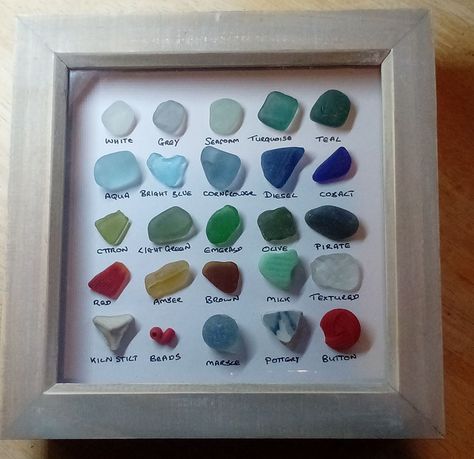 Seaglass Display Ideas, Seaglass Art, Sea Glass Crafts, Lake Erie, Sea Glass Art, Beach Glass, Display Boxes, Glass Crafts, Display Ideas