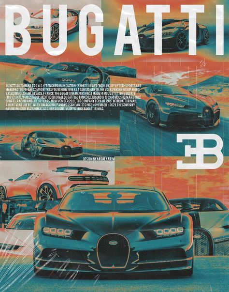 Sports Car
Bugatti
Poster Design
Graphic Design Bugatti Poster, Bugatti Cars, Collage Poster, Poster Designs, Bugatti Veyron, Collage Design, Car Posters, Car Stuff, Racing Cars