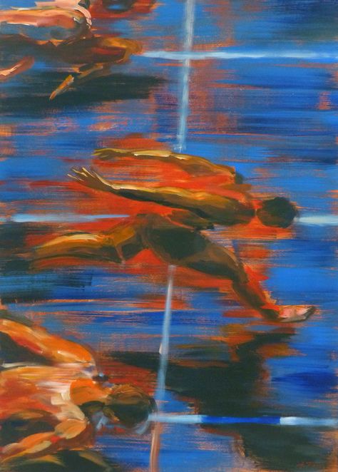 Crossing the line, acrylic painting on wood #athletics #100mt #sprint #running #run #athletes #runners #sport #art #painting Athletic Painting Ideas, Running Race Poster, Sport Moodboard, Running Artwork, Athlete Portrait, Running Painting, Running Art, Beautiful Horses Photography, Sports Painting