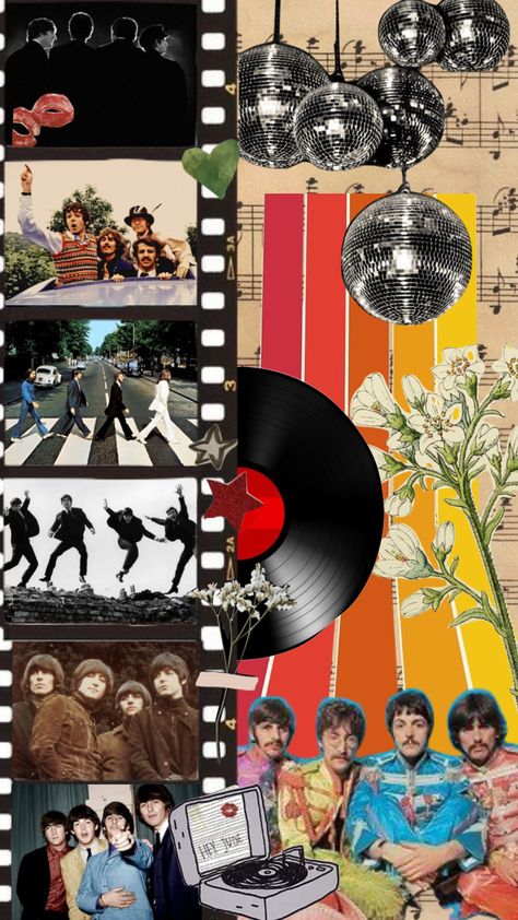 #moodboard #collage #music #aesthetic #vintage #70s #thebeatles 1970s Music Aesthetic, 60s Music Aesthetic, 70s Scrapbook, 70s Music Aesthetic, 80s Scrapbook, Music Collage Aesthetic, Music Aesthetic Vintage, Concert Collage, 70s Collage