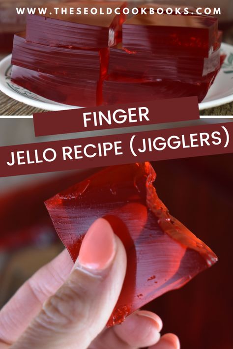 Looking for a fun and tasty snack for kids? This finger Jello recipe is simple to make and a hit with all ages. Get ready to have some wiggly, jiggly fun with this extra firm Jello recipe. Jello Finger Food, Jello Baking Recipes, Alcoholic Jello Jigglers, Jello Jigglers With Alcohol, Hello Jigglers Jello Recipes, Jello Jigglers How To Make, Jigglers Recipe Jello, Finger Jello With Knox Gelatin, Jello Fingers