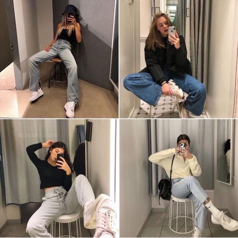 Instagram Theme Feed, Fashion Background, Mirror Selfie Poses, Self Portrait Poses, Pics Ideas, Changing Room, Insta Pictures, Model Poses Photography, Figure Poses