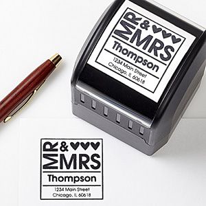 Create lasting Wedding memories with the Mr. & Mrs. Self-Inking Address Stamper. Find the best personalized wedding gifts at PersonalizationMall.com Self Inking Address Stamp, When I Get Married, Address Stamp, Wedding Time, Wedding Stationary, Mr And Mrs, Here Comes The Bride, Return Address, Marry Me