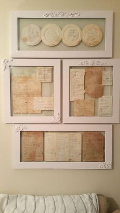 Untitled Recipe Display Ideas, Hand Written Recipes, Smyrna Tennessee, Framed Recipes, Written Recipes, Painted Things, Floating Frames, Kitchen Decorations, Makeover Before And After