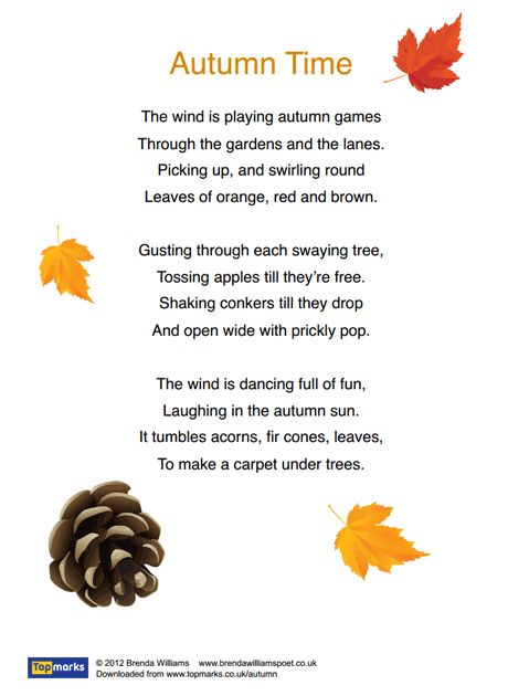 Autumn Time Poem Autumn Poems For Kids, Fall Equinox Poem, Harvest Poems, Short Autumn Poems, Autumn Poems Beautiful, Autumn Leaves Song, Autumn Poem, Primary Classroom Displays, Poetry Comprehension