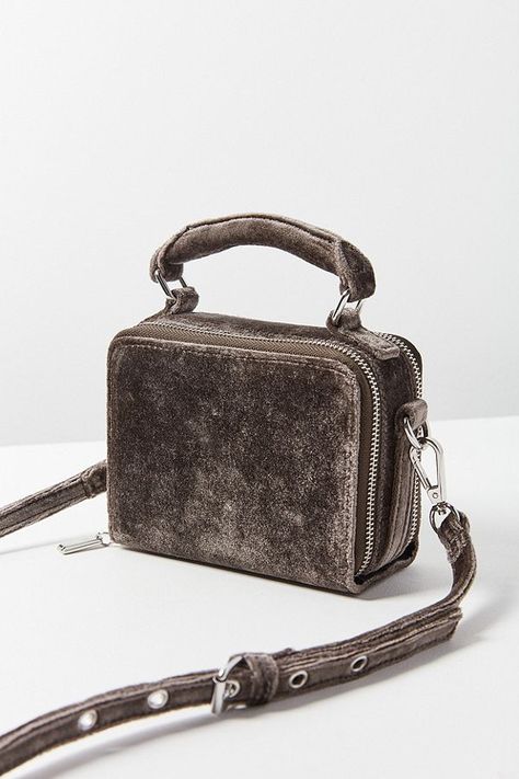 Urban Outfitters Bags, Urban Outfitters Bag, Everyday Tote, Grey Velvet, Velvet Bag, Small Crossbody Bag, Small Crossbody, Tote Purse, Tote Backpack