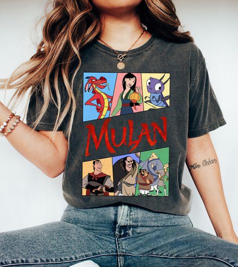 Mulans Grandma, Mulan 2020, Mulan Shirts For Disney, Mulan 1998, Mulan Movie Poster 1998, Make Your Own Shirt, 90s Shirts, Retro 90s, Unisex Tshirt