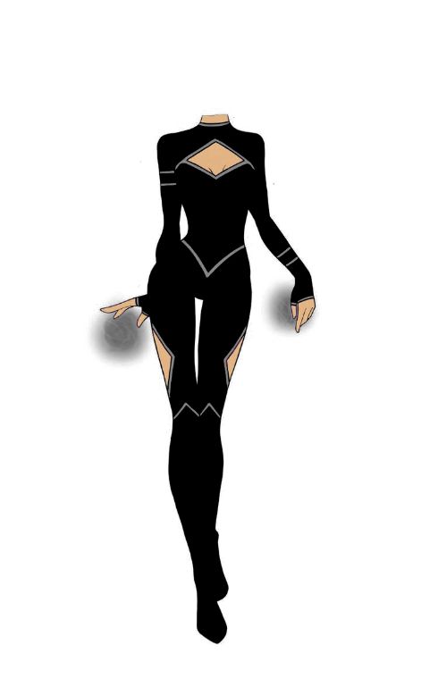 Female Character Bodysuit, Black Hero Suit Female, Suit Mcu Dr, Supervillain Costume Design, Black Superhero Costume, Superhero Costume Aesthetic, Cool Hero Costumes, Marvel Shifting Suits, Female Bodyguard Outfit