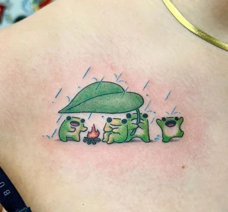 Frogs Tattoo, Tree Frog Tattoos, Aries Tattoo, Frog Tattoos, Cute Little Tattoos, Cute Tiny Tattoos, Cartoon Tattoos, Funny Tattoos, Dream Tattoos