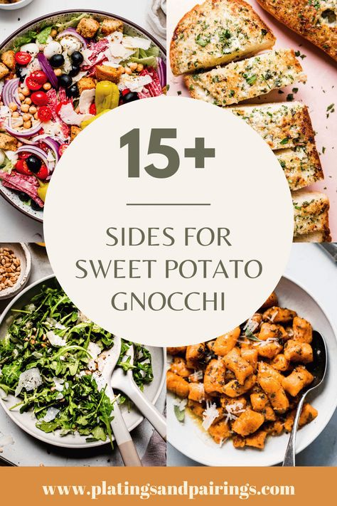 Wondering what to serve with sweet potato gnocchi? I’ve got you covered with these easy recipes. Guaranteed crowd-pleasing delicious side dishes made with simple ingredients. Delicious Side Dishes, Sweet Potato Gnocchi, Potato Gnocchi, Yummy Sides, Dish Recipes, Beautiful Food, Gnocchi, Side Dish Recipes, Simple Ingredient