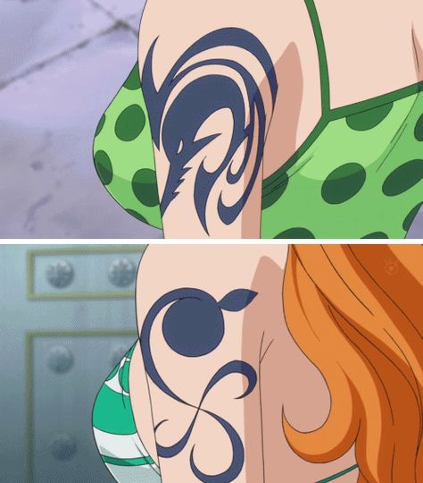 Nami Arm Tattoo, Arlong Pirates Tattoo, One Piece Anime Nami Tattoo, Nami Tattoo Logo, Nami's Tattoo One Piece, Strawhat Pirates Tattoo, Nami Tattoo One Piece, One Piece Nami Tattoo, Nami Cosplay One Piece