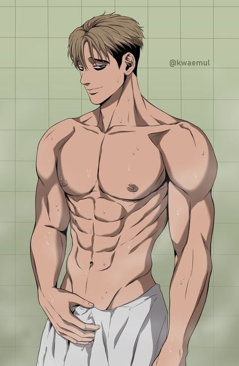 Oh Sangwoo | Killing Stalking Oh Sangwoo, Oc Manga, Animated Man, Snk Cosplay, Anime Guys Shirtless, Manga Cute, Handsome Anime Guys, Anime Poses, I'm A Simp