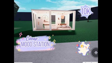 Bloxburg Mood Up Station Ideas, Bloxburg Mood Up Station, Mood Station Ideas Bloxburg, Mood Station Bloxburg, Bloxburg Building, Royalty Aesthetic, Bloxburg House, Game Item, Toy Chest