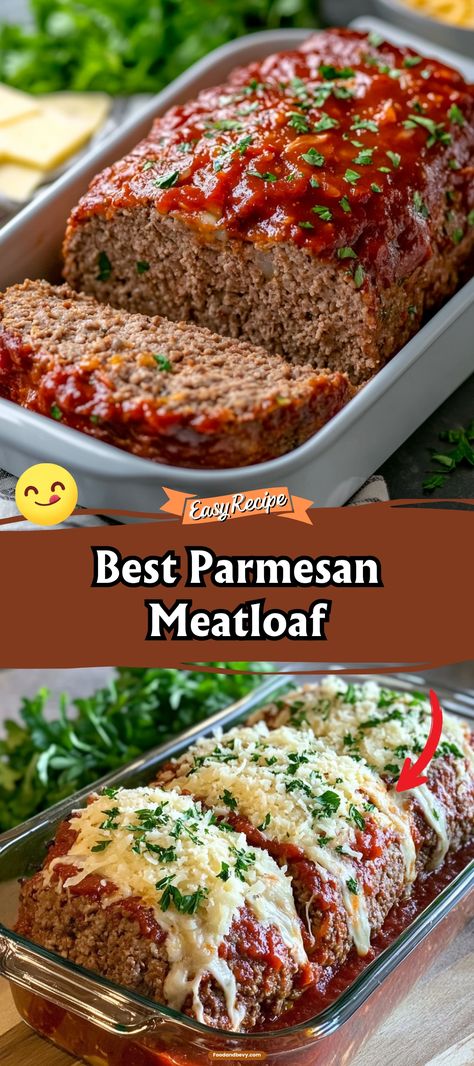 Elevate your dinner with Parmesan Meatloaf, a flavorful twist on the classic comfort food. This version incorporates a generous amount of Parmesan cheese, which infuses the meatloaf with a rich, cheesy flavor and creates a deliciously crispy top layer. It's perfect for a hearty family meal. #ParmesanMeatloaf #ComfortFood #FamilyDinner Crispy Meatloaf, Meatloaf With Parmesan Cheese, Garlic Parm Meatloaf, Meatloaf Stuffed With Cheese, Weight Watchers Parmesan Meatloaf, Parmesan Turkey Meatloaf, Meatloaf With Mozzarella Cheese, Parmesan Meatloaf, Cheesy Meatloaf